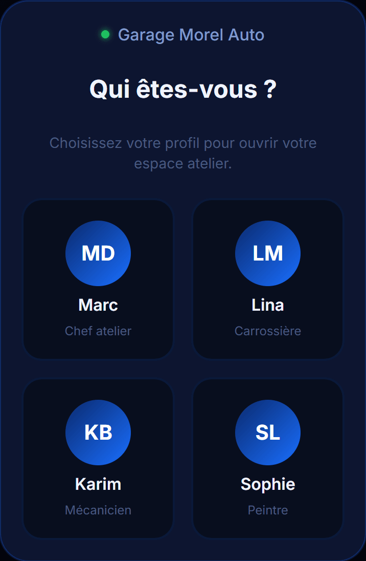 1. Choix du compagnon dans l’espace atelier LIVO